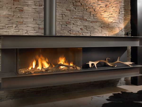 contemporary fireplace high efficiency gas fires SENO